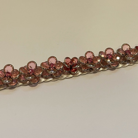 PINK SWAROVSKI CHOKER NECKLACE - Picture 4 of 6